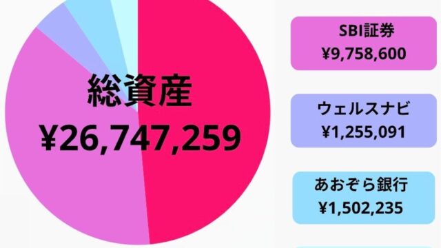 【総資産2670万】2024年9月度資産公開