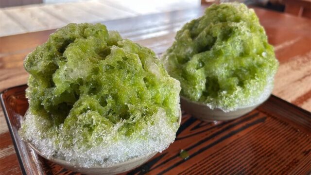 【おかげ横丁】団子郎茶屋の赤福氷を実食！